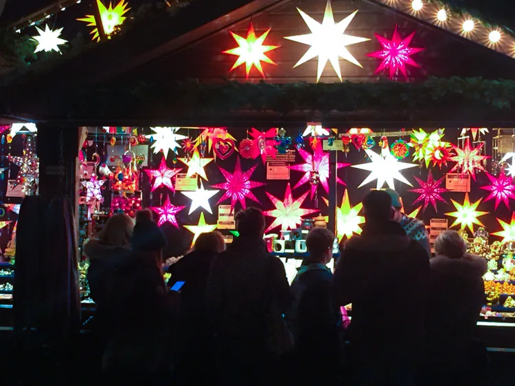 Christmas market stand
