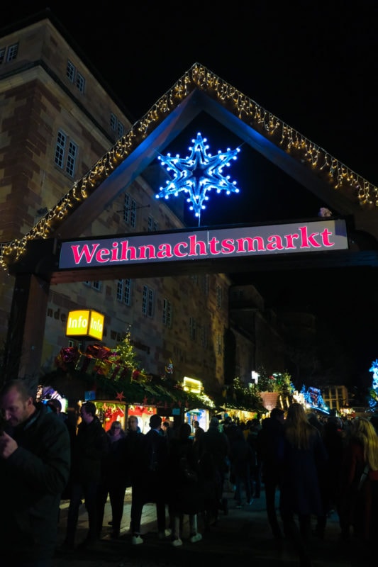 Christmas market entrace