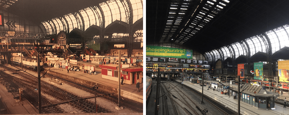 Hamburg main train station 