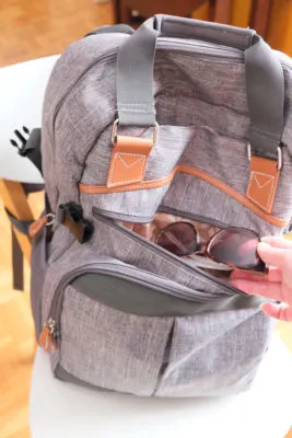 backpack zip pocket