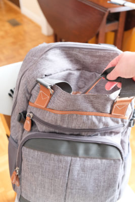 backpack slip pocket