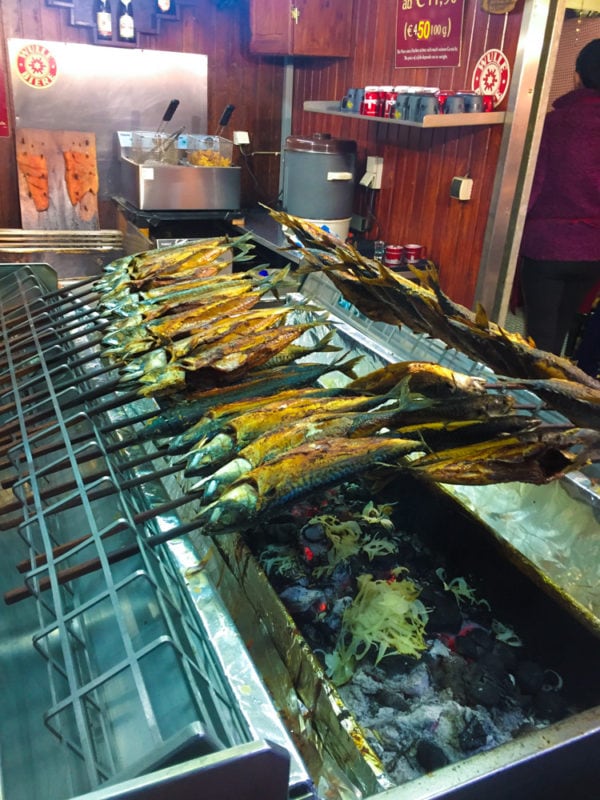 smoked fish ready for take-away