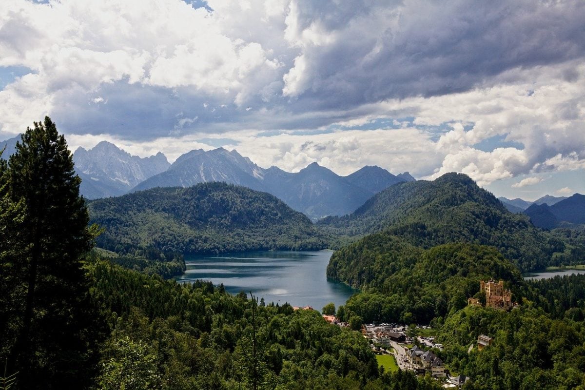 lake and alps in Germany