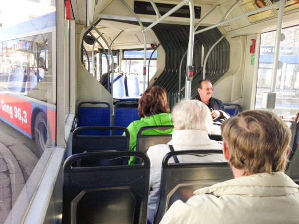 Train car interior