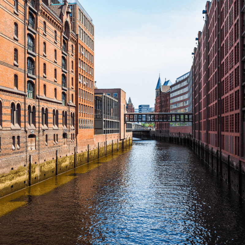 Hamburg Speicherstadt canal area