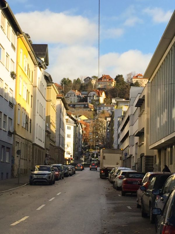 Stuttgart street and hillside