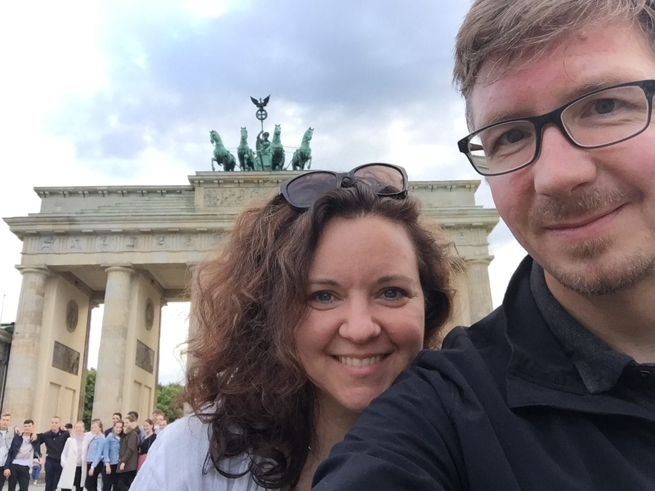 Aaron & Cate at Brandenburg Gate