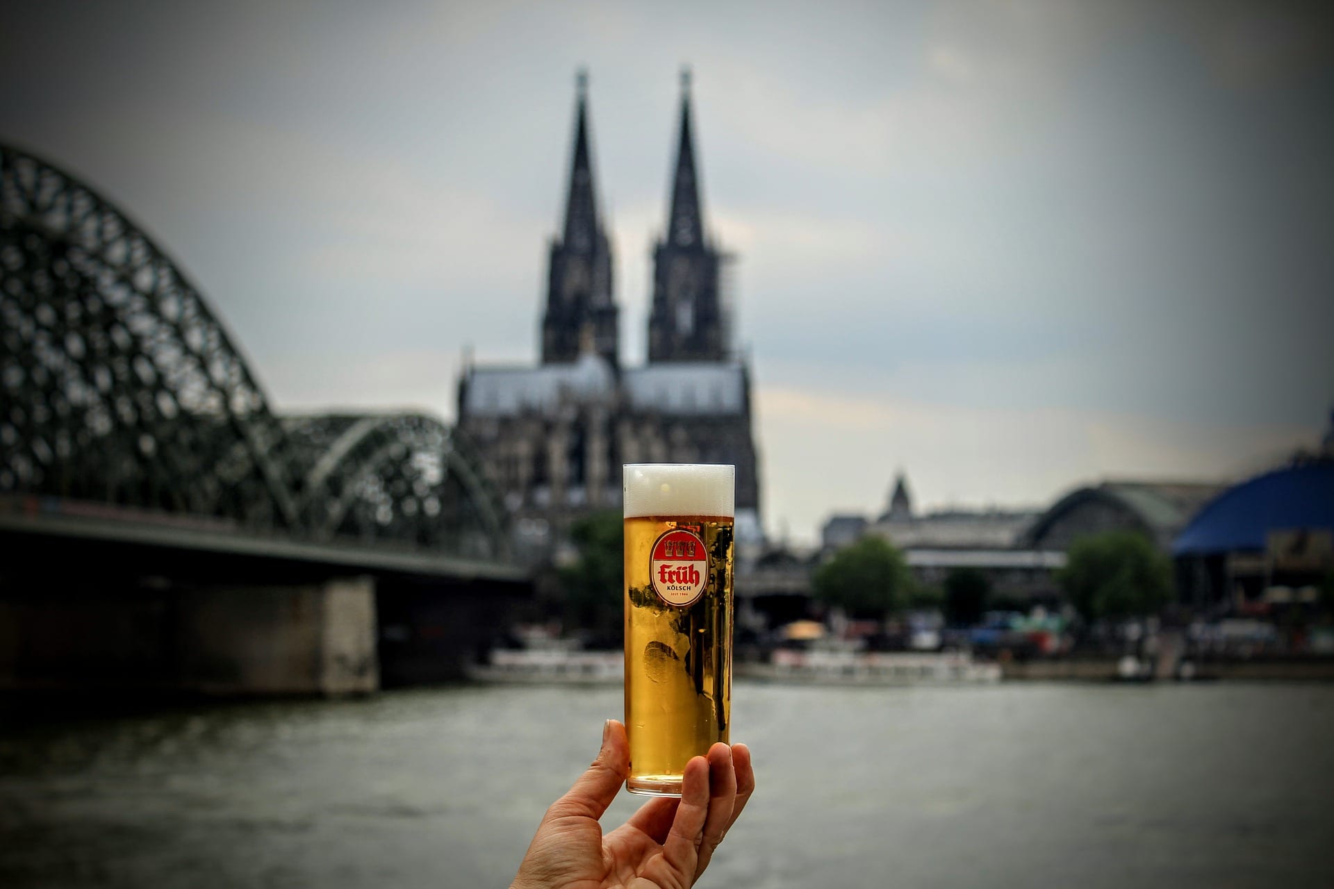 Kölsch beer in foreground