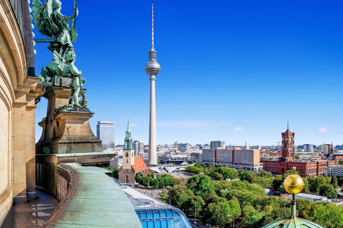 View of TV Tower from the Cathedral (Dom)