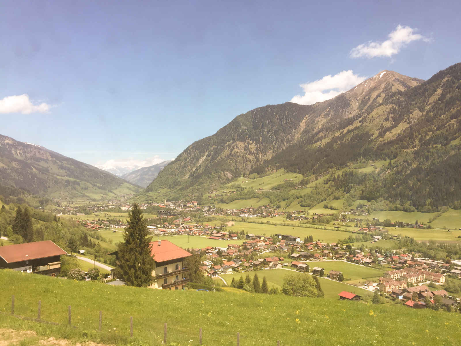 scenery traveling to Munich by train 