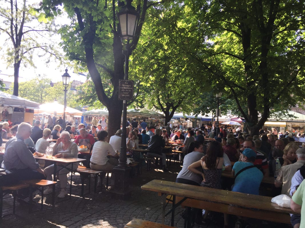 Munich Biergarten in the Altstadt