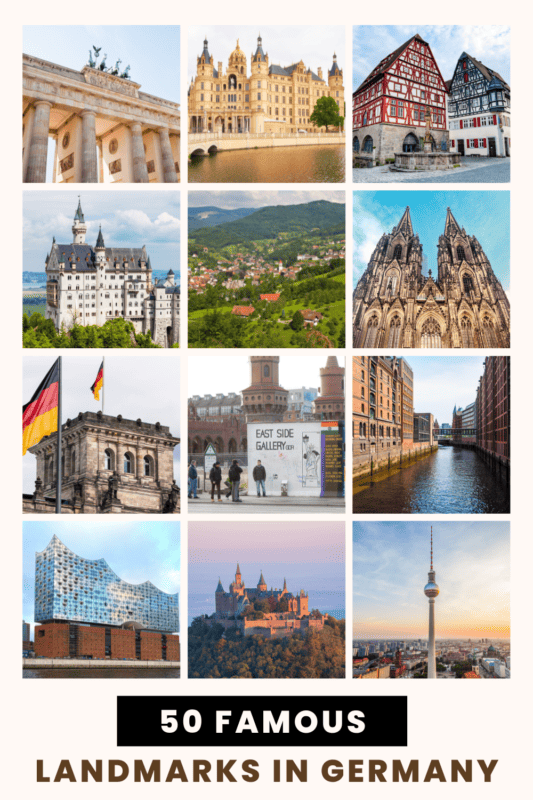 50 Famous Landmarks in Germany flyer