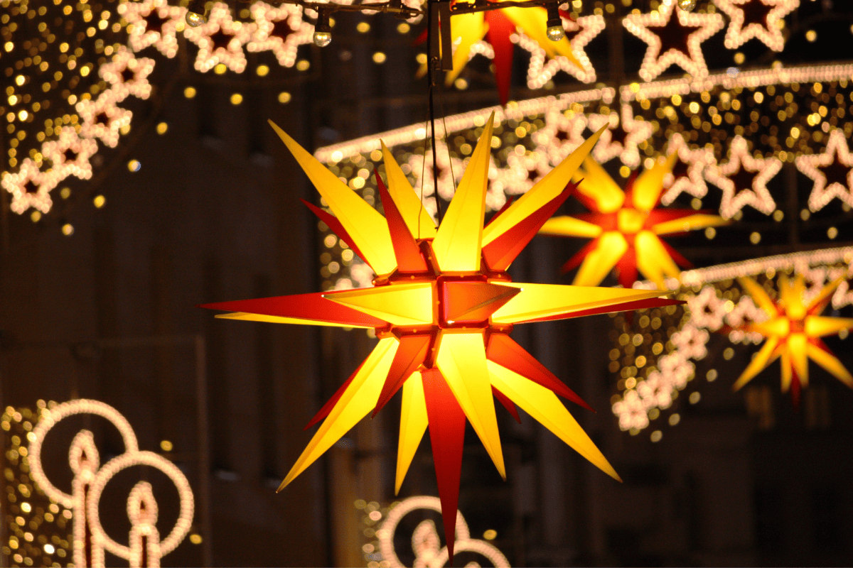 German Christmas star light