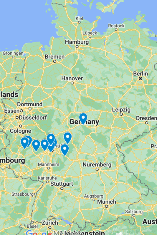 Frankfurt castle map