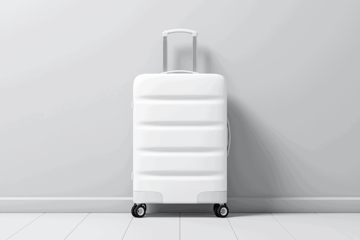 white suitcase 