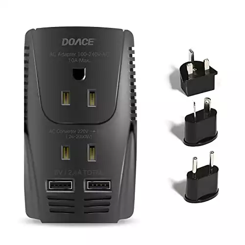 Upgraded DoAce C11 2000W Travel Voltage Converter