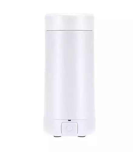  Portable Travel Electric Kettle Mini Thermos Fast Boil Teapot  Heating Cup Stainless Steel Metal Bottle: Home & Kitchen