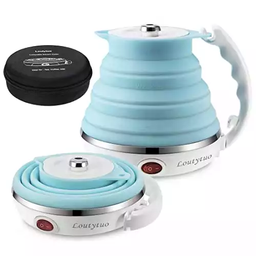 Travel Kettles Electric Small,350ml Stainless Steel 3 in 1 Digital