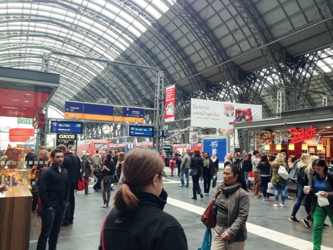 Frankfurt train station 