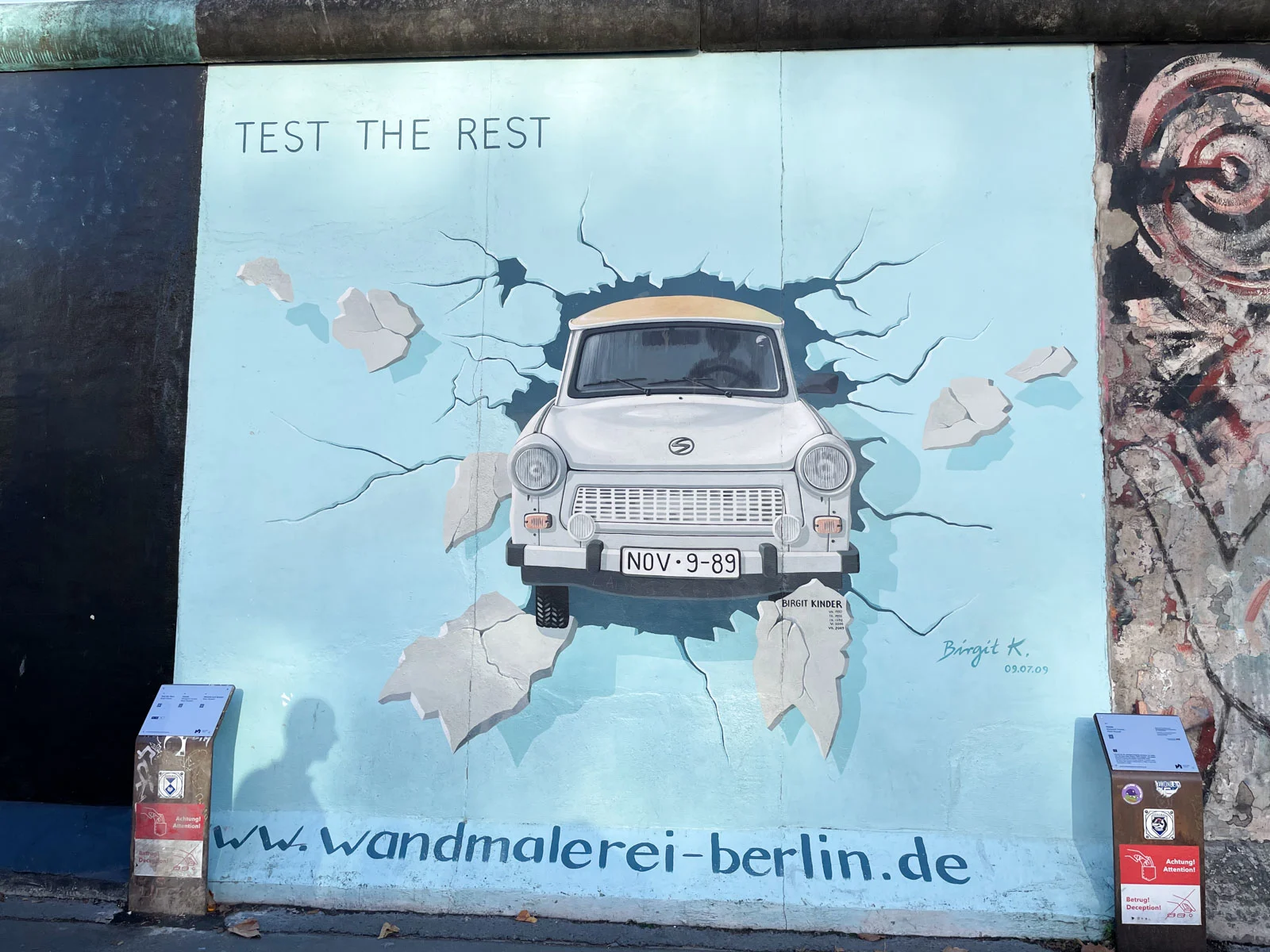 Berlin wall mural