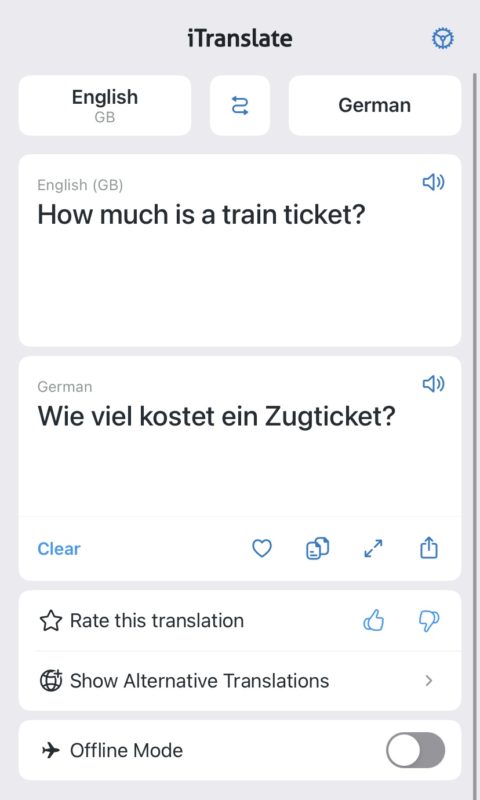 iTranslate German translator