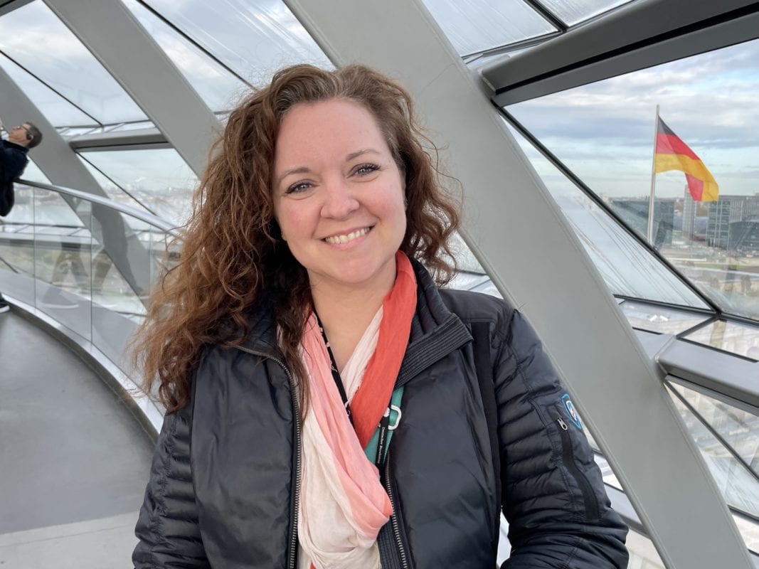 Cate at the Reichstag