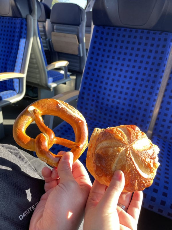 Breakfast on the train 