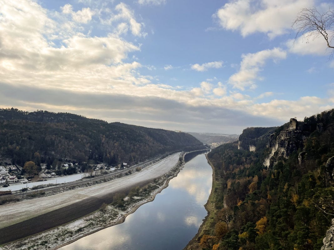 view in Saxon Switzerland