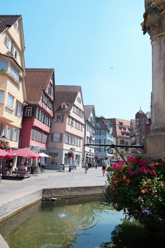 plaza and fountain