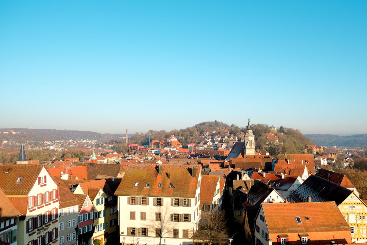 view from the castle
