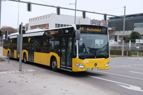 Stuttgart yellow bus