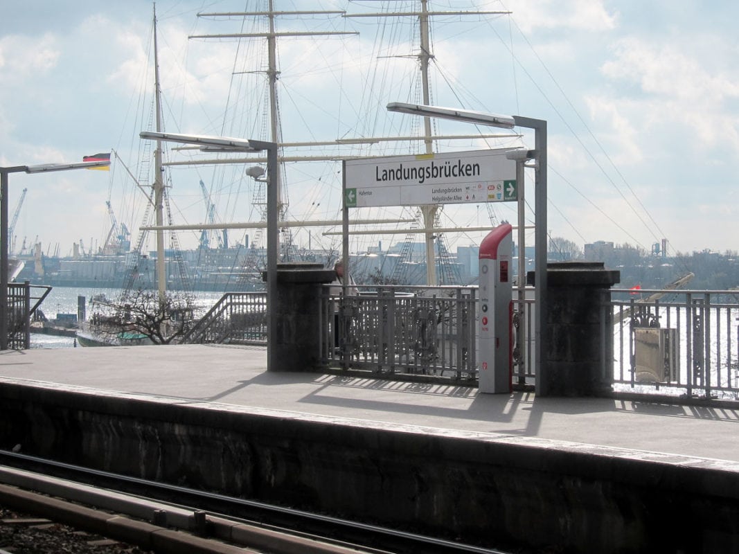 train station by harbor