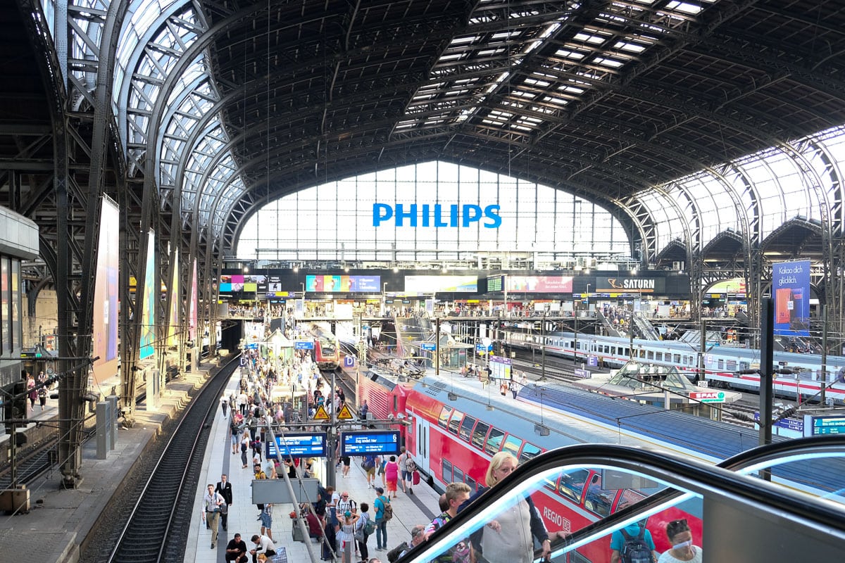 Hamburg main train station 