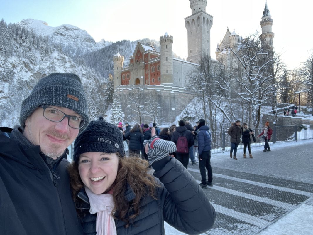 Cate and Aaron at Neuschwanstein Castle