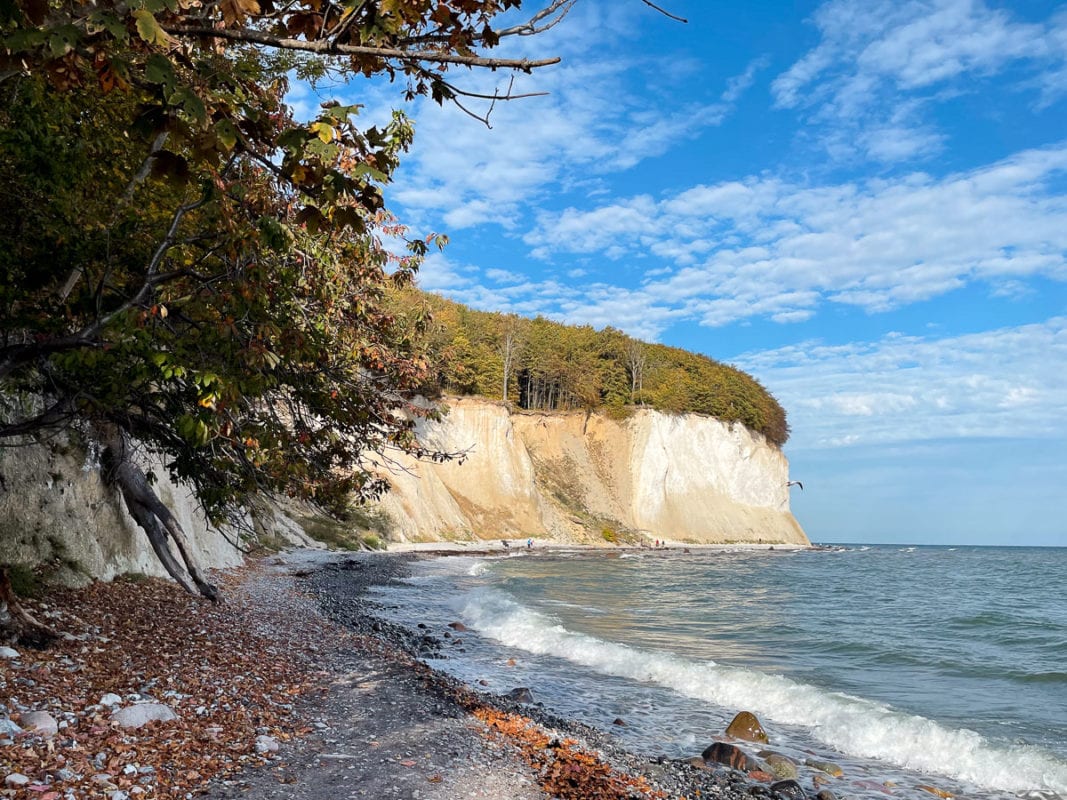 Rügen island chalk cliffs