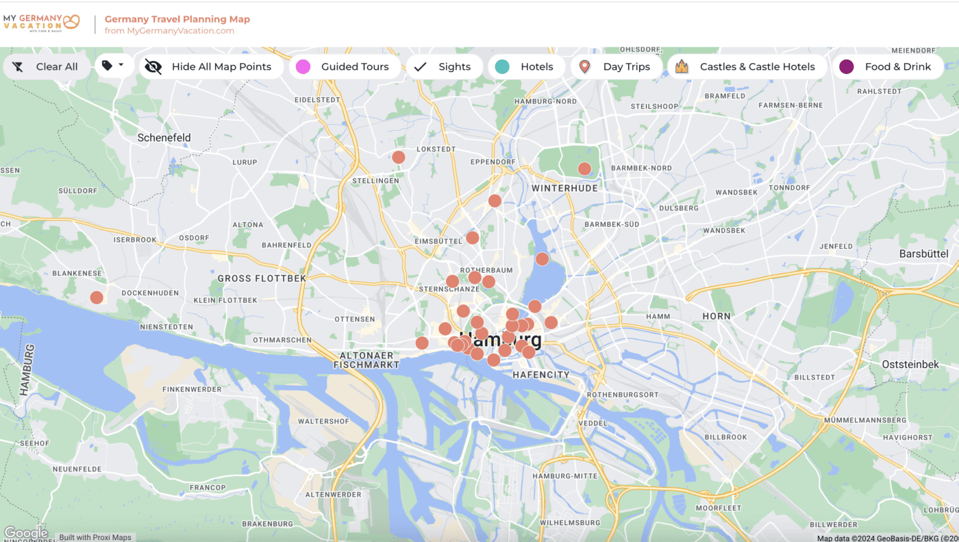 Hamburg map 