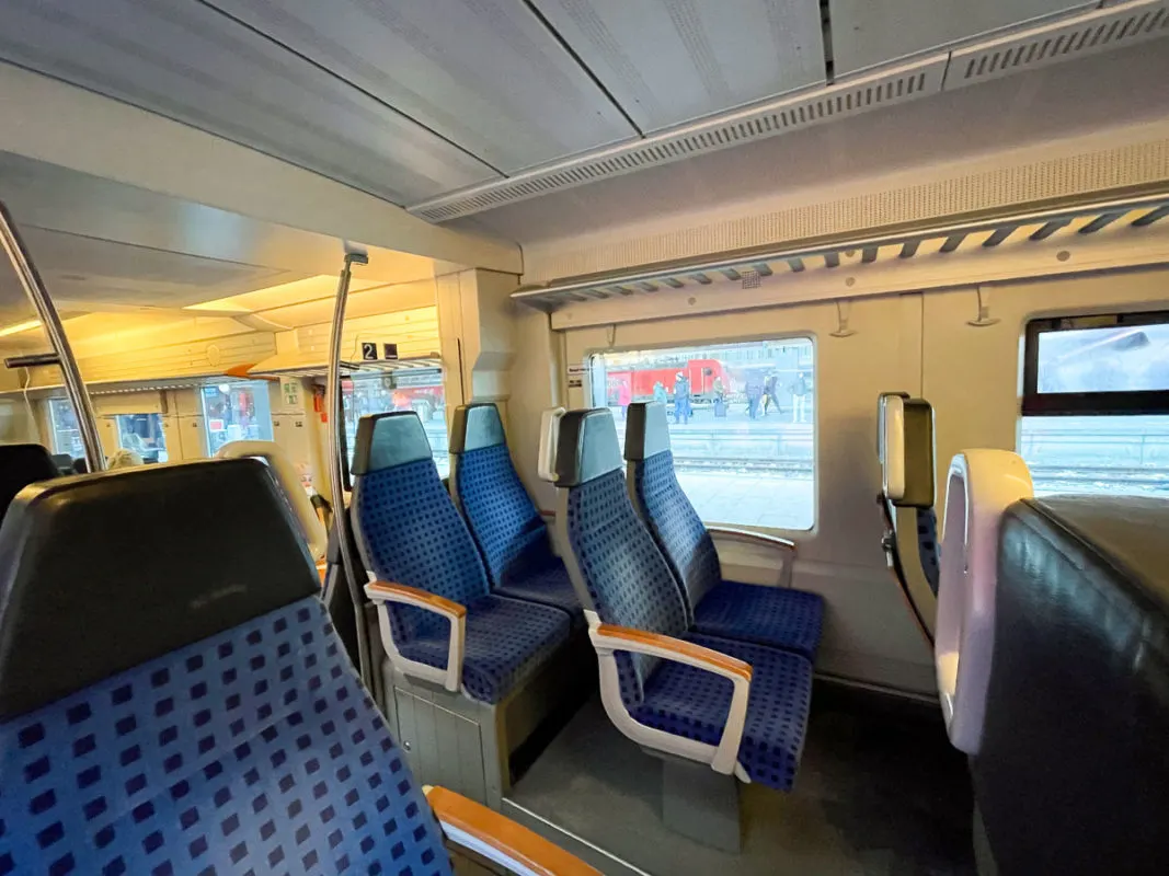 inside of German train