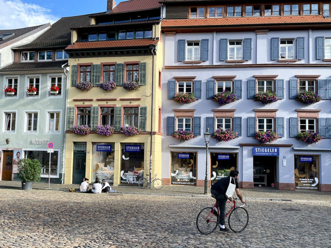 Cobblestoned Altstadt Freiburg 