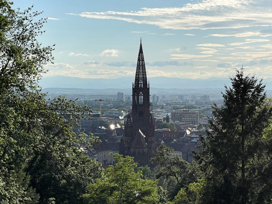 Overlooking Freiburg cathedral 