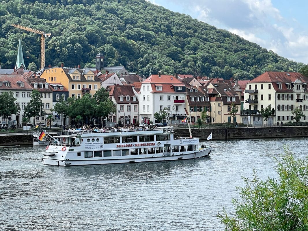 Neckar river boat