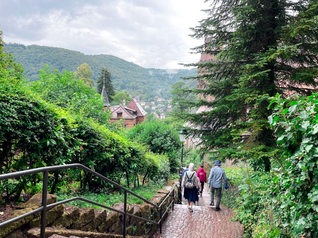 stairs down to the Alstadt 