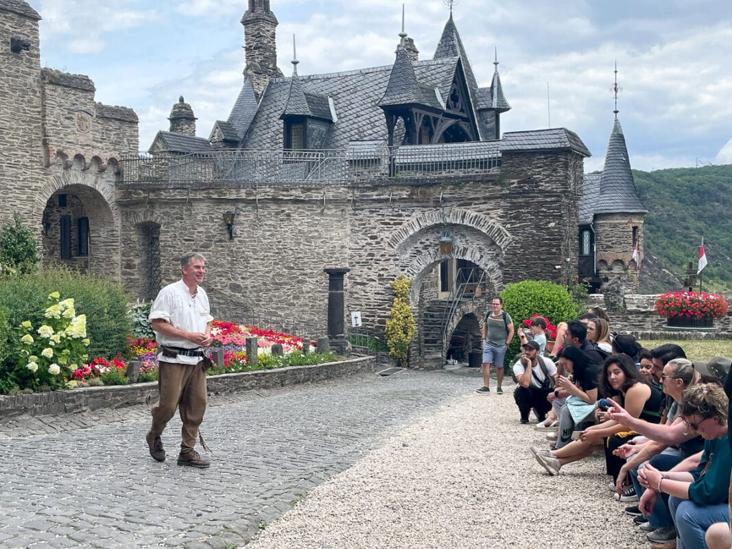 Cochem castle tour group