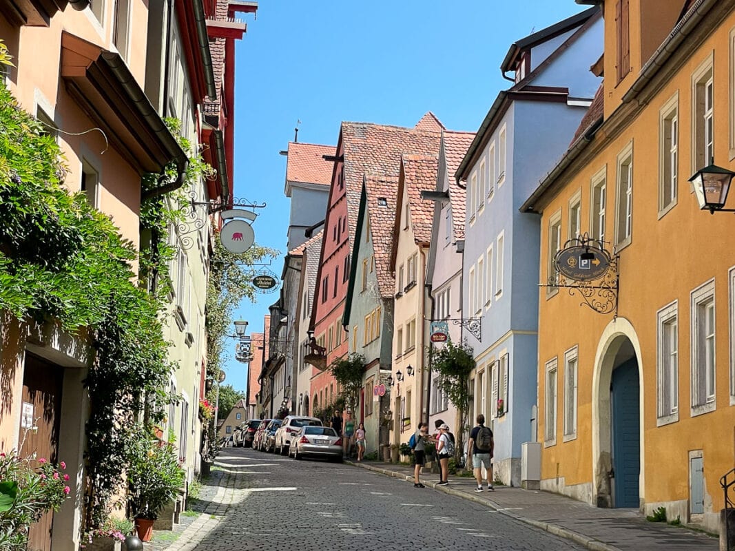 German cobblestone street 