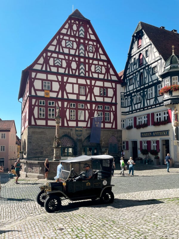 old time car in Rothenburg