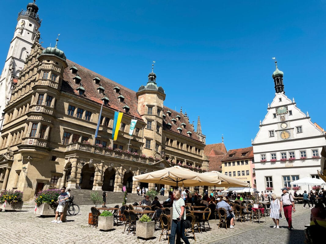 Rathaus and Marktplatz in Rothenburg