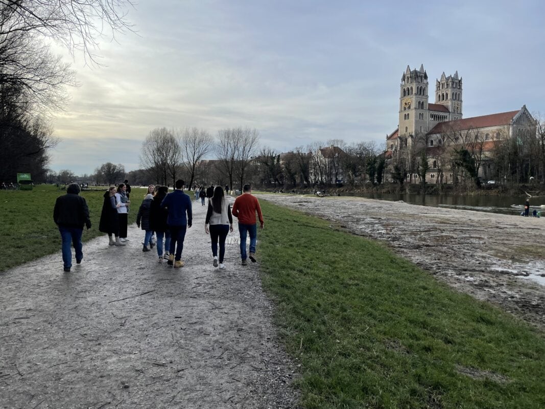 walking along the Isar