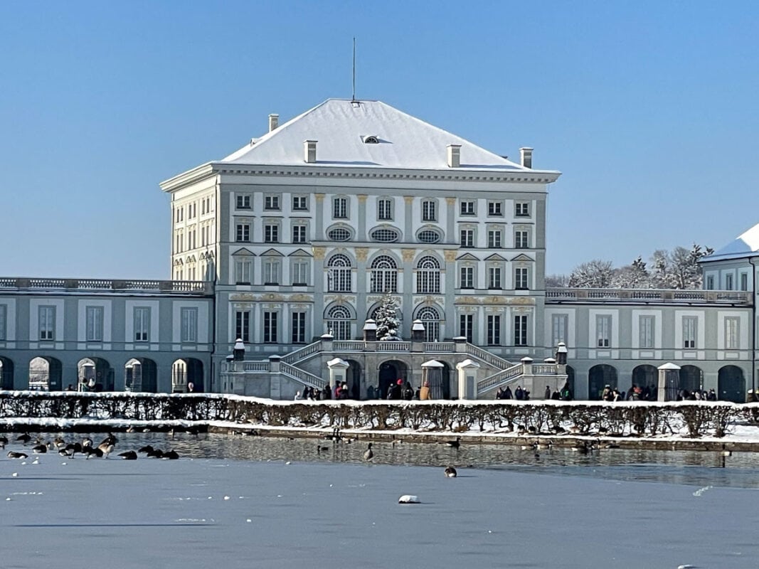 Munich Nymphenburg Palace in winter 