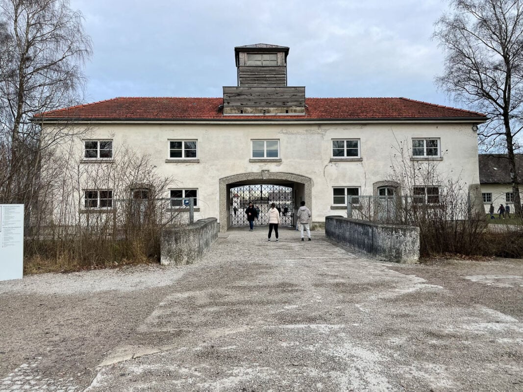 Entrance to Dachau Concentration Camp Memorial 