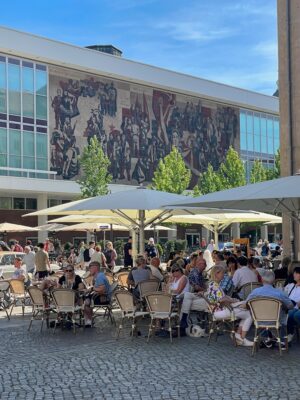 Cultural Center and outdoor dining