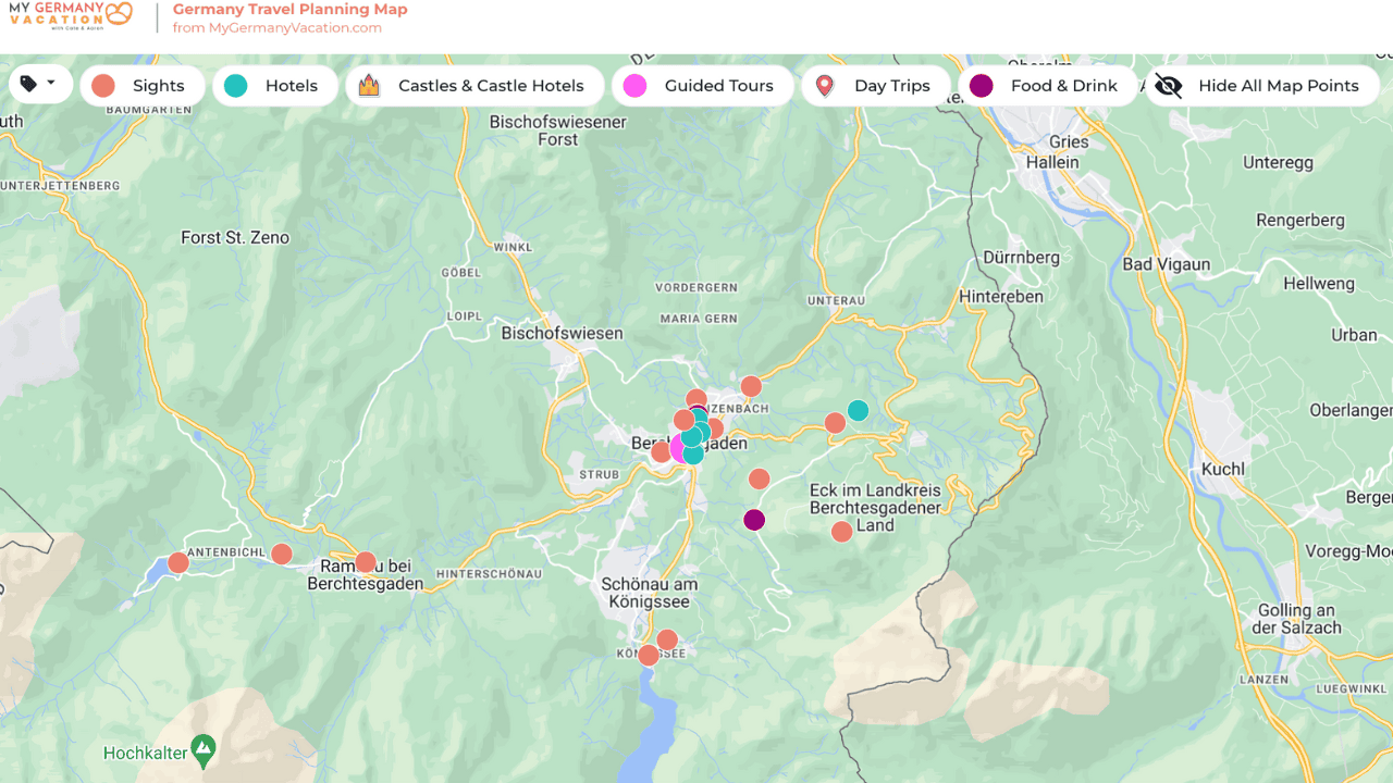 Berchtesgaden map